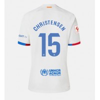 Barcelona Andreas Christensen #15 Udebanetrøje Dame 2023-24 Kortærmet